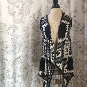 Aztec Sleeveless Cardigan